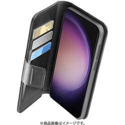 Book Agenda Galaxy S24 Ultra用 スタンド機能付き 手帳型ケース Black BOOKAG2GALS24UK