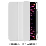 Apple Pencil用スロット付背面クリアケース エアコート ライトグレー for iPad Pro 11”(M4) HIPA2411LG