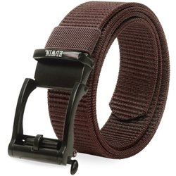 22269292 [0111213 35mm ワンタッチバックル テープベルト D.BROWN]