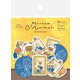 限定 和紙フレークシール 牛乳をそそぐま Museum Animals QSA216
