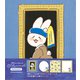 限定 メモパッド 真珠の耳飾りのウサ Museum Animals LM254