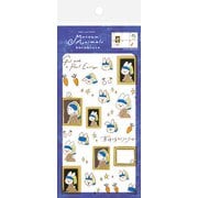 限定 透明シールシート 真珠の耳飾りのウサ Museum Animals QS203