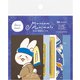 限定 デコシール 真珠の耳飾りのウサ Museum Animals QA30