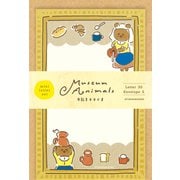 限定 ミニレター セット牛乳をそそぐま Museum Animals LT677