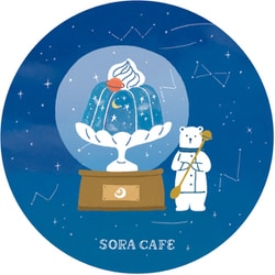 限定 缶バッジミラー 夜 SORACAFE QE71