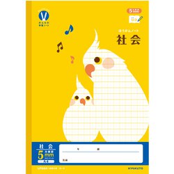 カレッジアニマル みんなの学習ノート A4 社会 5mmR LPUA4