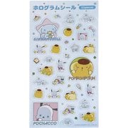 銀ホロシール 甘えんぼナミダ サンリオキャラクターズ シナモロール&ポチャッコ&ポムポムプリン 001710-53