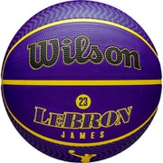 NBA PLAYER ICON LEBRON JAMES 7号 ラバー WZ4027601XB7 イエロー×パープル [バスケットボール]