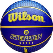 NBA PLAYER ICON STEPHEN CURRY 7号 ラバー WZ4006101XB7 ブルー×イエロー [バスケットボール]