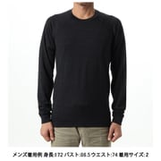 ウールクルーロングスリーブ Wool Crew Long Sleeves GC84435 ブラック BK サイズ2 [コンディショニングウェア シャツ メンズ]