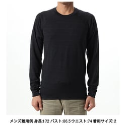 ウールクルーロングスリーブ Wool Crew Long Sleeves GC84435 ブラック BK サイズ3 [コンディショニングウェア シャツ メンズ]