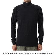 ウールタートルネックロングスリーブ Wool Turtleneck Long Sleeves GC84436 BK ブラック サイズ2 [コンディショニングウェア シャツ メンズ]
