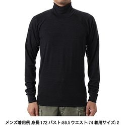 ウールタートルネックロングスリーブ Wool Turtleneck Long Sleeves GC84436 BK ブラック サイズ3 [コンディショニングウェア シャツ メンズ]