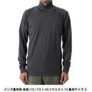 ウールタートルネックロングスリーブ Wool Turtleneck Long Sleeves GC84436 XC ミックスチャコール サイズ2 [コンディショニングウェア シャツ メンズ]