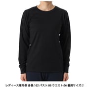 ウールクルーロングスリーブ Wool Crew Long Sleeves GCW84435 ブラック BK サイズ4 [コンディショニングウェア シャツ レディース]