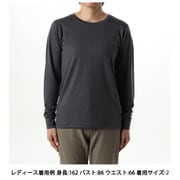 ウールクルーロングスリーブ Wool Crew Long Sleeves GCW84435 ミックスチャコール XC サイズ3 [コンディショニングウェア シャツ レディース]