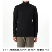 ウールタートルネックロングスリーブ Wool Turtleneck Long Sleeves GCW84436 BK ブラック サイズ4 [アンダーウェア レディース]
