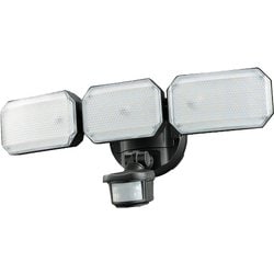 防犯センサーライト 3灯 リチウム充電池式 2500lm LS-B313