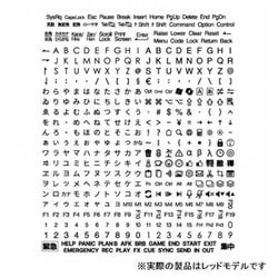 エンボス仕様 強粘着キートップシール 420種セット レッド DYKTS2RD