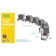 HMAM3-109 1/200 空港カーゴコンテナ ULD牽引セット [プラモデル用パーツ]