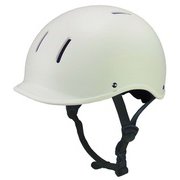 自転車 ヘルメット 中学生~大人用 ハードシェル Mサイズ 頭囲54~57cm未満 ツバ付き SG規格 マットオフホワイト Hirsch Y-6492