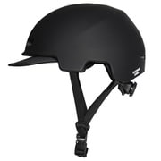 自転車 ヘルメット 中学生~大人用 ソフトシェル Lサイズ 頭囲54~60cm未満 バイザー付き SG規格 マットブラック Cabeza Y-6493