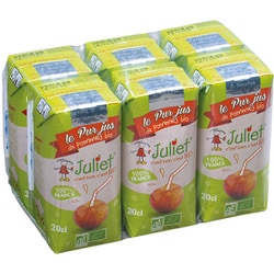 ジュリエット・オーガニック・アップルジュース 200ml×6本セット