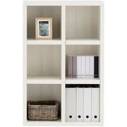 FHS-75L [【完成品】書棚 ブックシェルフ ラチスシリーズ ホワイトウッド]