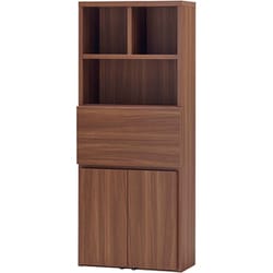 HDD-75D [【完成品】省スペース型デスク ラチスシリーズ ウォールナット]