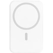 マグネットでくっつくモバイルバッテリー 5000mAhタイプ ホワイト(WH) MBM-5000 WH