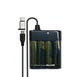 ヨドバシ.com - エアージェイ AIR-J BJ-MC3BK [USB Type-C・MicroUSB両対応 乾電池式緊急充電器  ブラック（BK）] 通販【全品無料配達】