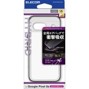 PM-P241HVAIR2BK [Google Pixel 8a用 ケース ハイブリッド カバー 衝撃吸収 軽量 カメラレンズ保護設計 ワイヤレス充電可 ストラップホールシート付 ブラック]