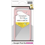 PM-P241TSLFCPN [Google Pixel 8a用 ケース ハイブリッド カバー 衝撃吸収 軽量 薄型 カメラレンズ保護設計 ワイヤレス充電可 ストラップホール付 背面クリア ストラップホールシート付 TOUGH SLIM LITE ピンク]