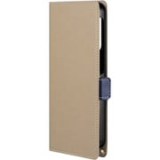 Galaxy A55 5G 用 薄型・軽量PUレザー手帳ケース 「Twoal W」 ベージュ LN-24SG3BLP2BG
