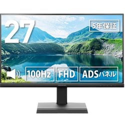 ワイド液晶ディスプレイ/27型/FullHD(1920×1080)/ADSパネル/非光沢/100Hz/ブラック PTF-B271W-BK