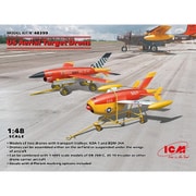ICM 48399 1/48 アメリカ海軍ターゲットドローン2機セット（KDA-1/BQM-34A） [組立式プラスチックモデル]