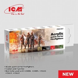 ICM 3057 消防士用アクリルセット [プラモデル用塗料]