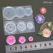 C-842 アートギャラリーフローレ ソフトモールド Lovely Flower Series 朝顔両面モールド（フラット） [型取用品]