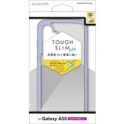 Galaxy A55 5G(SC-53E)用 ケース ハイブリッド カバー 衝撃吸収 軽量 薄型 カメラレンズ保護設計 ワイヤレス充電可 ストラップホール付 背面クリア ストラップホールシート付 TOUGH SLIM LITE ブルー PM-G243TSLFCBU