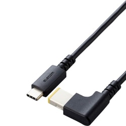 ノートパソコン 充電ケーブル 2m PD 充電 100W USB Type-C to DC角型プラグ（11×4.5mm） 変換 Lenovo/NECパソコン各種対応 ブラック DC-PDLE20BK