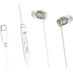USB Type-C イヤホン SC300シリーズ MUTE機能付リモコン ライトグリーン SC300GN