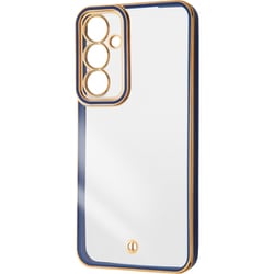 Galaxy A55 5G用 TPUソフトケース 精密設計 メタリック LUSTANT ネイビー ゴールド IS-GA55PFC4/NG