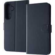 Galaxy A55 5G用 Like standard 耐衝撃 手帳型レザーケース シンプル マグネット ダークネイビー RT-GA55ELC1/DN