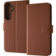 Galaxy A55 5G用 Like standard 耐衝撃 手帳型レザーケース シンプル マグネット ブラウン RT-GA55ELC1/DK