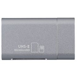 UHS-II対応カードリーダーライター Type-C接続 シルバー CRW-C3SD91SL