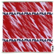 49-1090050 [FILA ロゴボーダー 25cm×25cm ピンク タオルハンカチ]