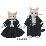 DIGKawaiiACTION なめ猫 又吉＆トラ子セット [塗装済可動フィギュア 全高約70mm]