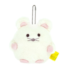 P-9692 ポッコとりんご キーチェーン はつかねずみ WH [キャラクターグッズ]