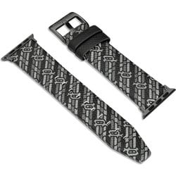 PEOUL0000410 [AppleWatch 45/44/42mm用 バンド ブラックレザー]