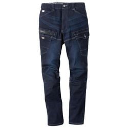 D-2905 [ストレッチシルキーデニムカーゴ インディゴ L]
